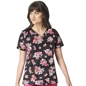 Vera Bradley Halo Collection Scrub top nursing floral Women's Top SZ S